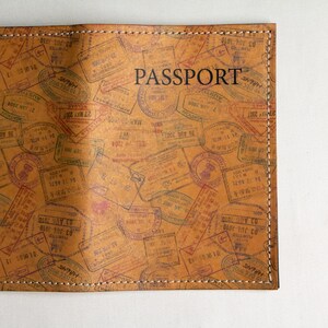 Porta pasaporte - Funda para pasaporte - Billetera de viaje - Estuche para pasaporte - Accesorios de viaje - Billetera de cuero hecha a mano