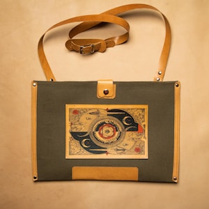 Leather Sleeve Bag - Card Themed - Compatible with All Macbook and Laptop Models - Laptop Sleeve - Unique Design