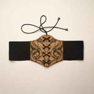 Leather Corset Belt - Dragon Themed - Underbust - Renaissance Fashion - Halloween Costume - Handmade - Festival Costume