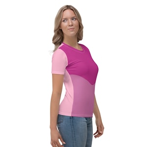 Aesthetic Shirt Women&#39;s T-shirt Purple and Pink Cute Tee For Her Oeko-Tex Certified Fashionable Gifts Colorful Unique Gift For Friend