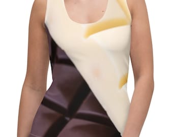 Unique Chocolate-Themed Tank Top for Women - Trendy Food Lover Gift for Mom, Daughter, Friend