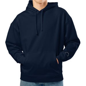 Organic Cotton Relaxed Hoodie Unisex Sustainable Eco-Friendly Hooded Sweatshirt Trendy Gifts for Him and Her