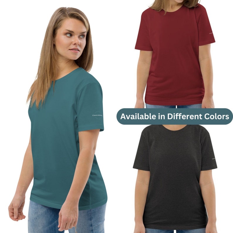 100% organic cotton t-shirt for women eco friendly and sustainable