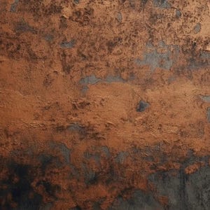 May include: Abstract background with a textured copper and dark gray surface. The copper areas have a metallic sheen, while the gray sections appear weathered. The overall effect is a blend of warm and cool tones.