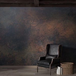 carta da parati effetto cemento nei toni del nero-carta da parati effetto cemento nei toni del rame-carta da parati deco art-murales effetto rame nero-carta da parati effetto ruggine nero