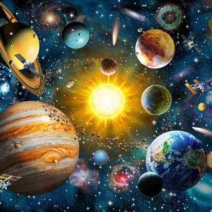 carta da parati a tema pianeti-carta da parati a tema spazio-murales del sistema solare-pianeti,stelle,murales a tema spazio-decorazioni per la cameretta dei bambini-cameretta dei bambini