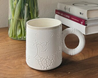 Mug à glaçure rampante - Mug en céramique craquelée - Mug poterie esthétique - Mug en céramique lichen - Tasse à café géniale, Mug Brain Crawl, articles esthétiques pour la maison