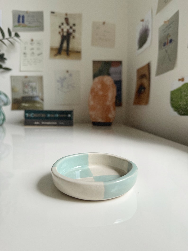 Handmade Jewelry Dish Aesthetic Trinket Dish Cute Catch All Dish Pretty Ring Dish Ceramic Jewelry Dish Handmade Ceramic Ring Dish image 5