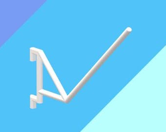 Ikea Skadi Broderi Enkel Spolehängare / Digital Fil STL / 3D-utskrift Skadi Tillbehör Pegboard / Garnrollenhalter Zubehr