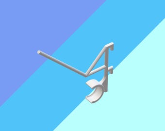 Ikea Skadi enkel broderispole och klass M spolhängare / digital fil STL / Pegboard-tillbehör / 3D-utskrift / Garnrollenhalter Zubehr