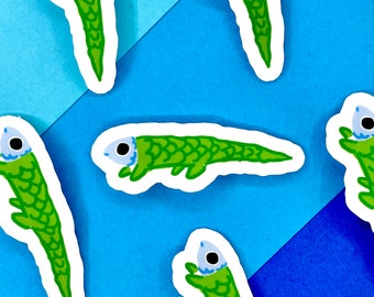 Snapdragon / Fish Sticker / Alligator Sticker / Animal Sticker