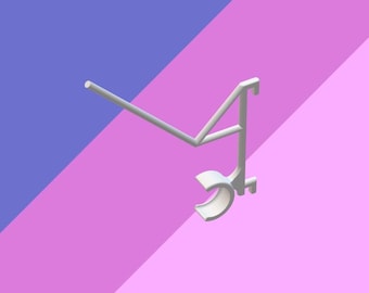 Ikea Skadi enkel broderispole och klass M spolhängare / digital fil STL / Pegboard-tillbehör / 3D-utskrift / Garnrollenhalter Zubehr