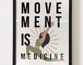 Movimento é Medicina - Arte de Parede Holística (Download Digital)