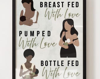 Baby Stillzeit Kunstdruck: Doula Laktation Klinik Dekor (Digitaler Download)