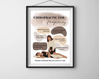 Schwangeren Chiropraktik Art: Schwangerschaft Wellness Klinik Dekor (Digitaler Download)