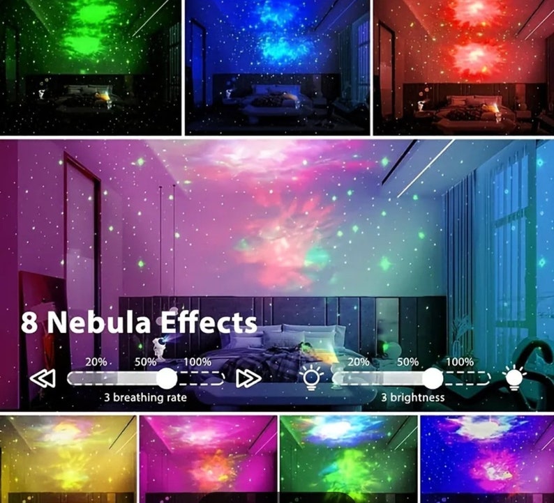 Astronaut Star Projector Galaxy LED Night Light Starry Sky image 6