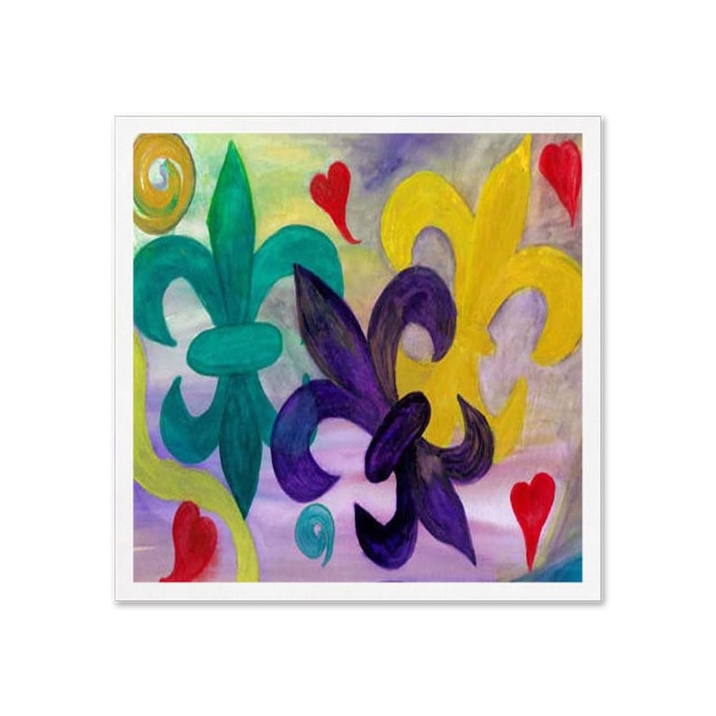 Mardi Gras Fleur De Lis Napkins - Thumbnail 2