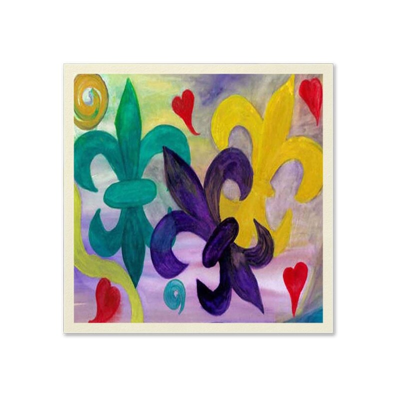 Mardi Gras Fleur De Lis Napkins - Thumbnail 3
