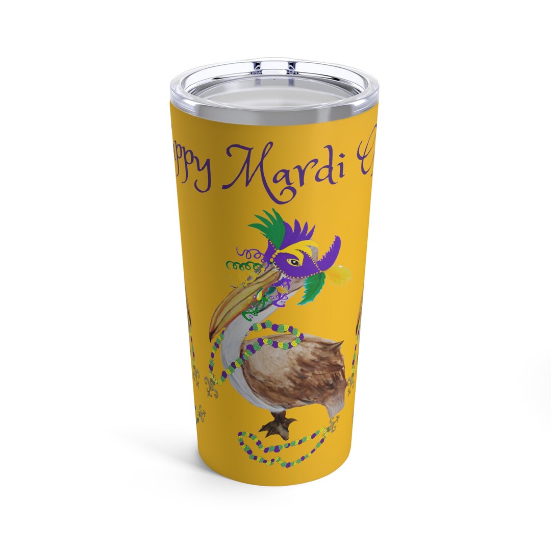 mardi gras pelican painting