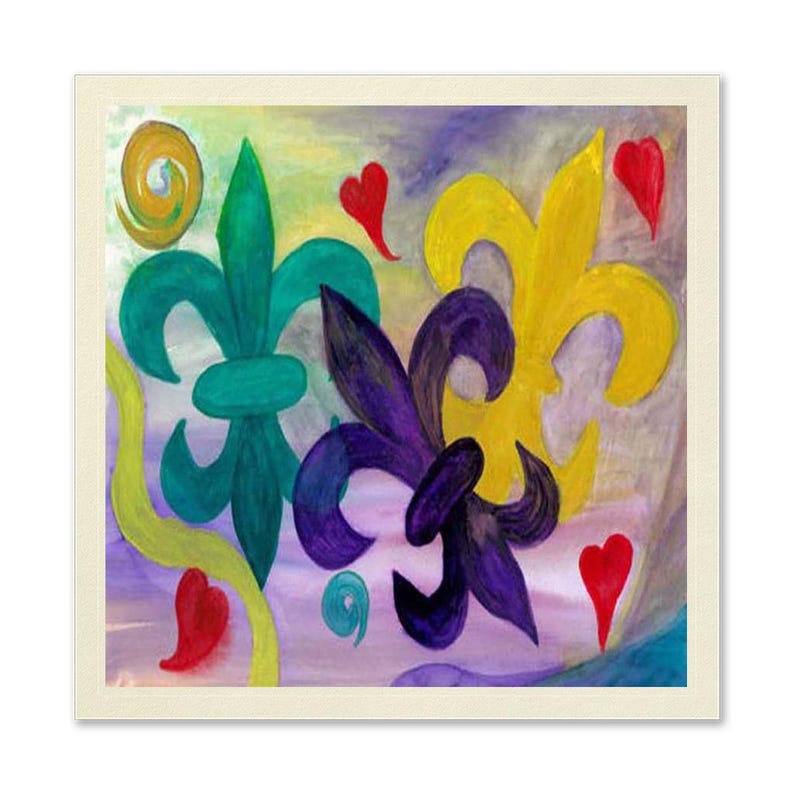 Mardi Gras Fleur De Lis Napkins - Thumbnail 4