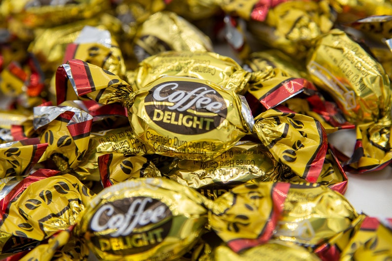 Coffee Delight Hard Candy Authentic Colombian Coffee Candy 50 Pieces Etsy