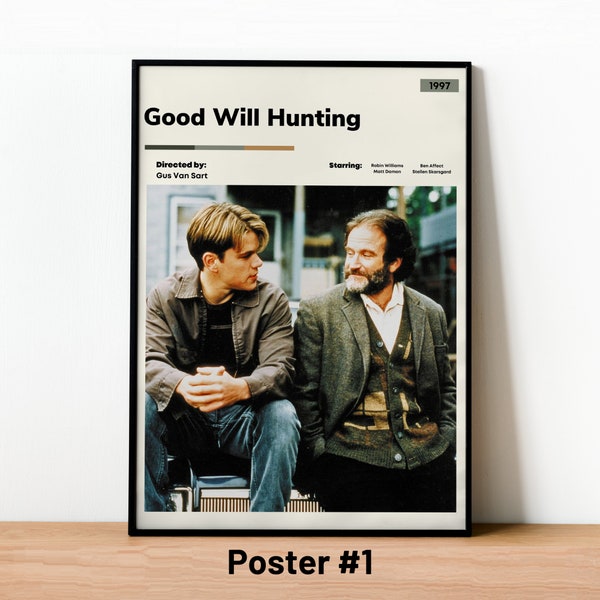 Good Will Hunting Poster, Good Will Hunting Print, Good Will Hunting Decor, Good Will Hunting Wall Art, Cult Movie Poster Prints