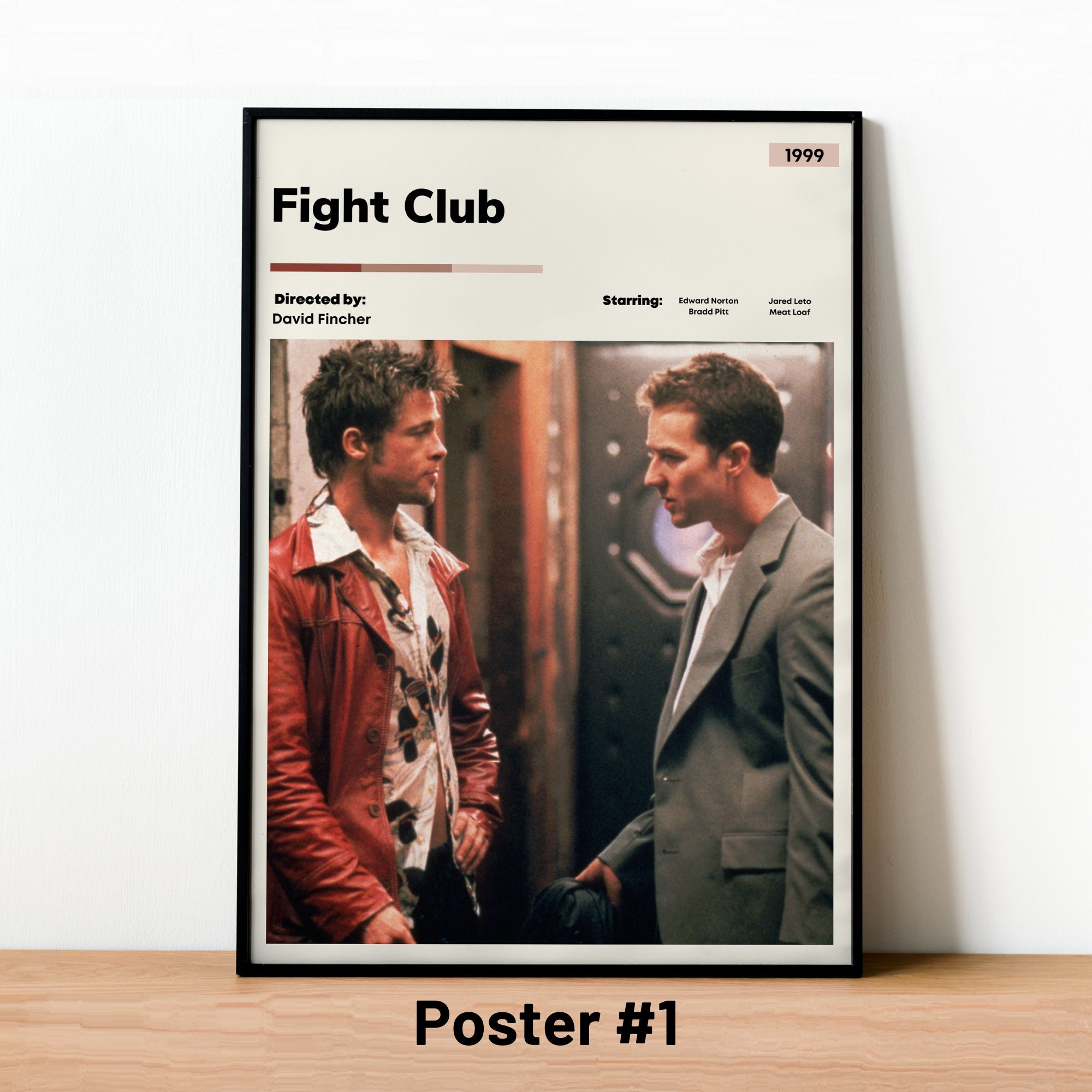 Fight Club Movie Thriller Drama Brad Pitt Wall Art Home Decor