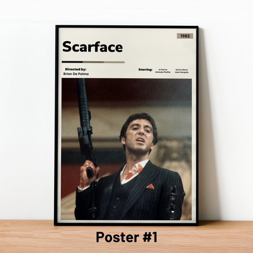 Scarface Poster, Scarface Print, Scarface Decor, Scarface Wall Art