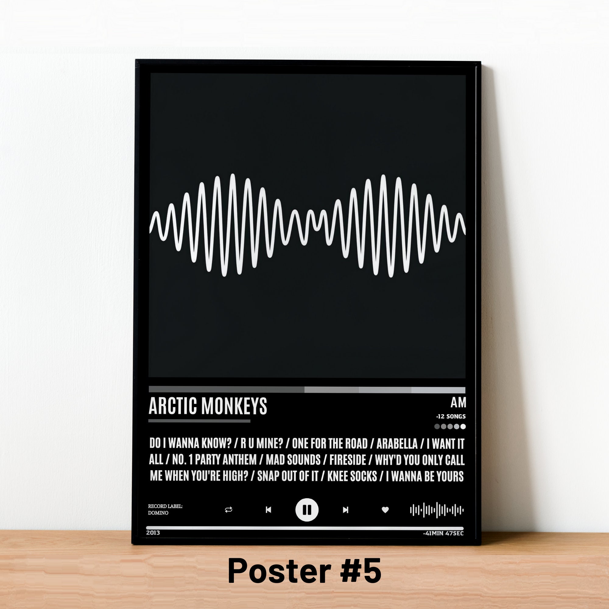 Arctic Monkeys Poster, Arctic Monkeys Print, AM Album Poster, Arctic