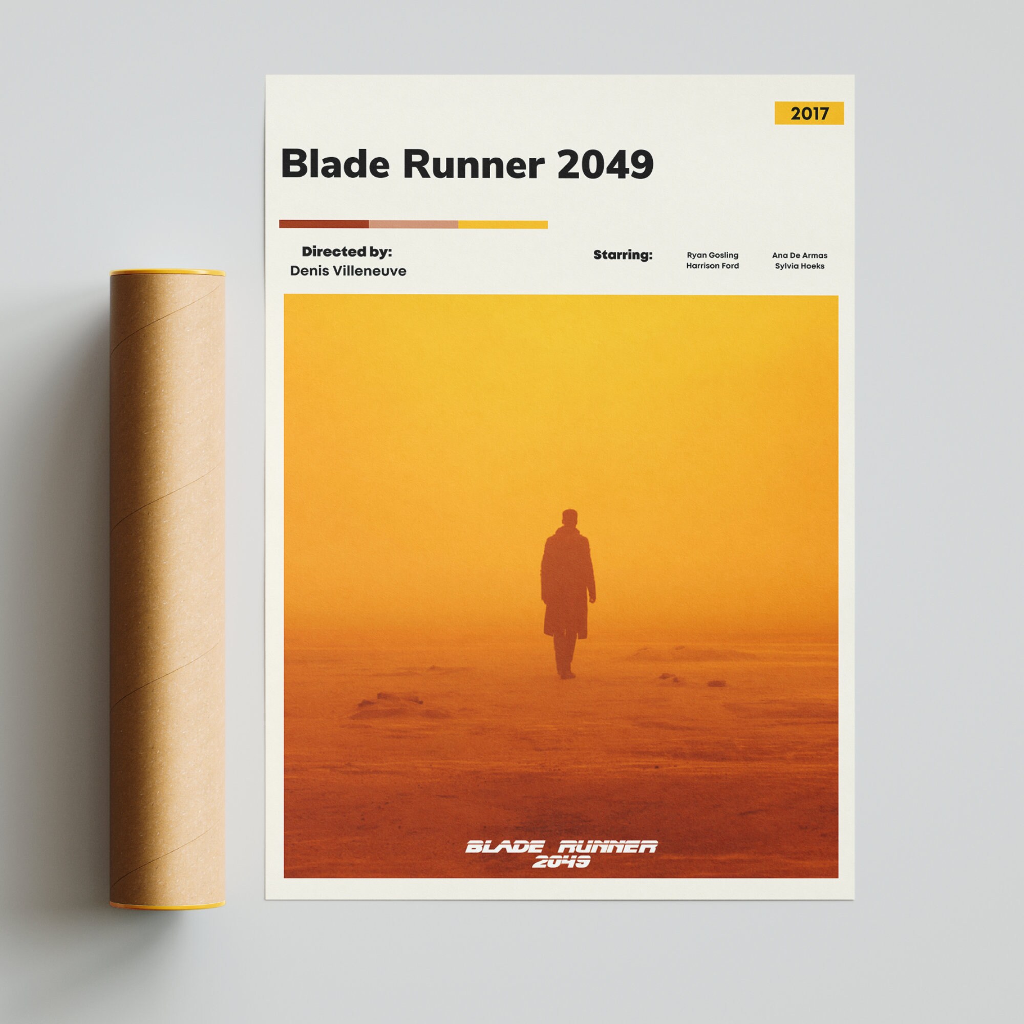 Blade Runner 2049 Poster, Modern Movie Poster