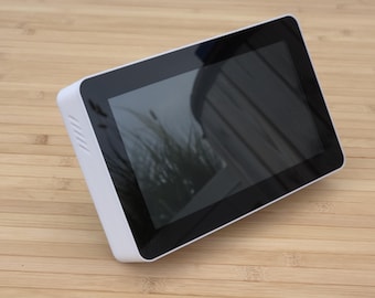 Pantalla táctil Raspberry Pi de 7" con 2 marcos para Raspberry Pi 5 - Horizontal - Incluye recorte - de Nerdiy.de