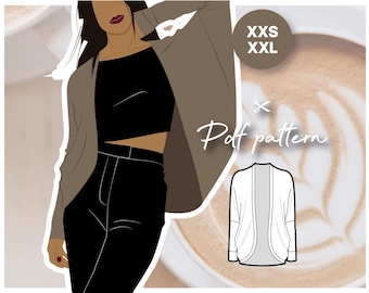 Cardigan Noir Chauve-souris VOTRE STYLE - Taille M, Devant Ouvert, Ourlet Incurvé, Très Bon état