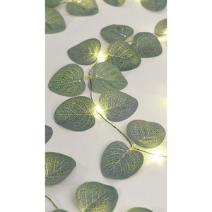 LED Eucalyptus String Light | Leaf String Lights | Home Decor Parties Wedding Lights