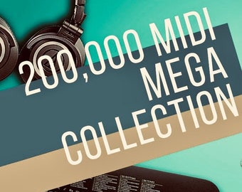 Midi Files 200k Mega Collection, .mid, .kar, Karaoke, Lyrics (On USB)