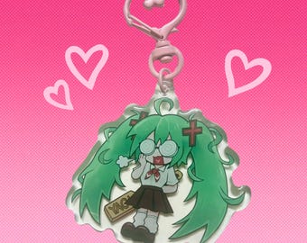fujoshi miku confissões de uma garota podre chaveiro epóxi