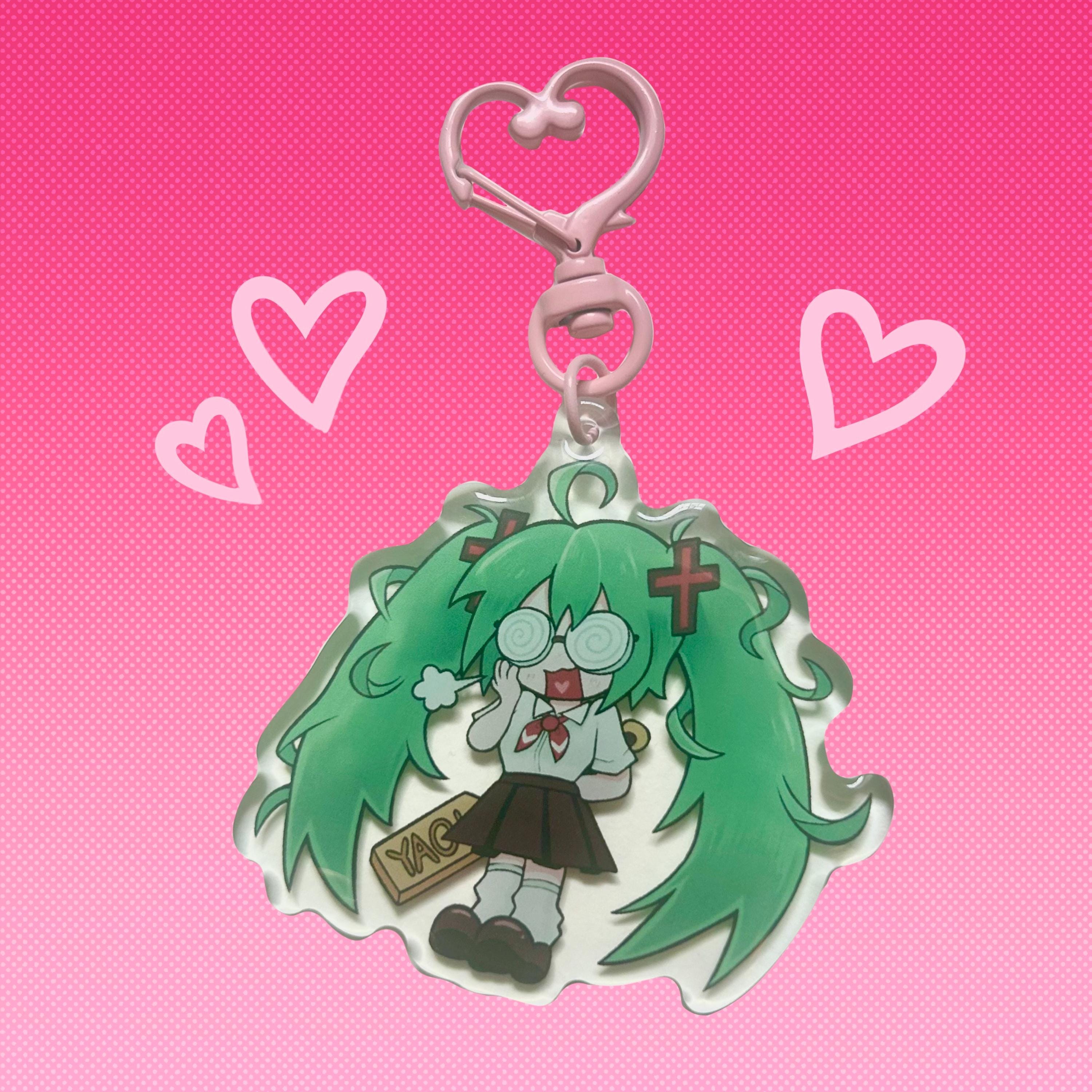Fujoshi Miku Confessions of a Rotten Girl Epoxy Keychain - Etsy
