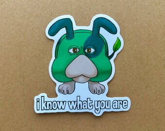 pikmin 4 moss i know what your are sticker