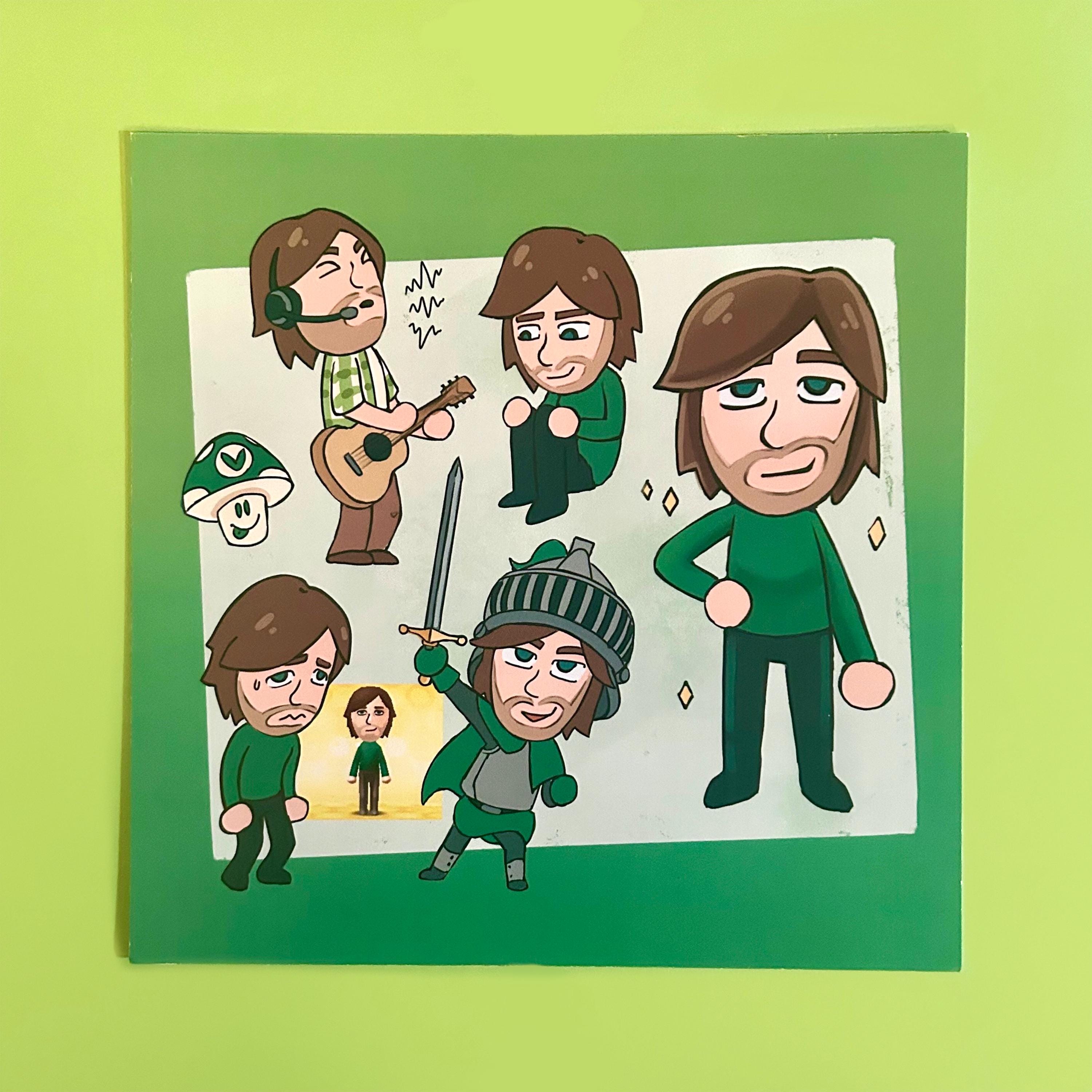 Vinny Vinesauce Tomodachi Life Mii 8x8 Print - Etsy