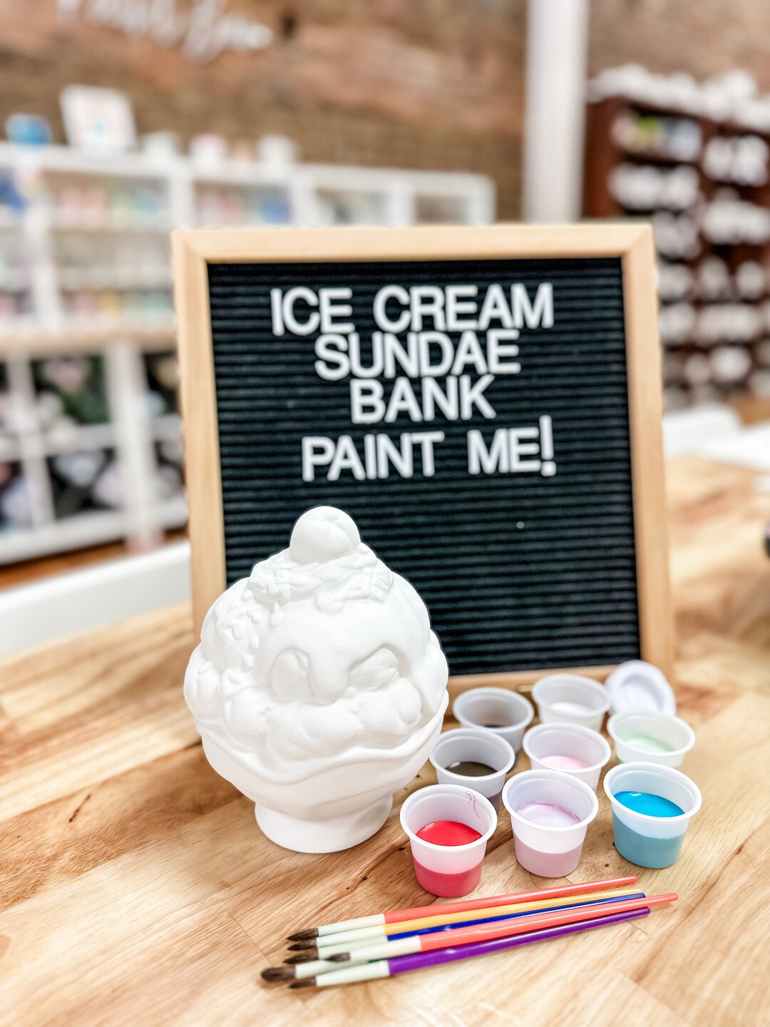 Ice Cream Sundae Bank Pottery Etsy