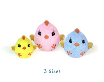 Easter Chicken Egg plush toy Embroidery Design – DIY ITH Toy Pattern (Digital Download)