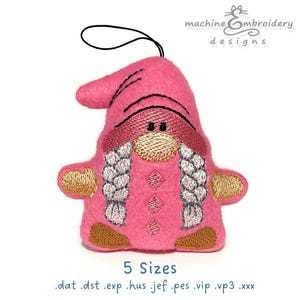 Kerstkabouter speelgoed machineborduurontwerp – DIY ITH (directe download)