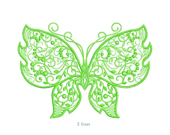 Butterfly Machine Embroidery design, Digital File, Insect embroidery, Instant Download