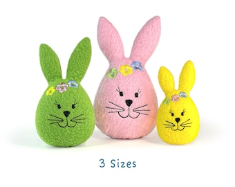 Easter Bunny Toy Machine Embroidery Design - ITH DIY (Instant Download)
