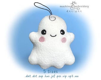 Ghost Toy Machine Embroidery Design - DIY ITH Toy, 5 Sizes (Instant Download)