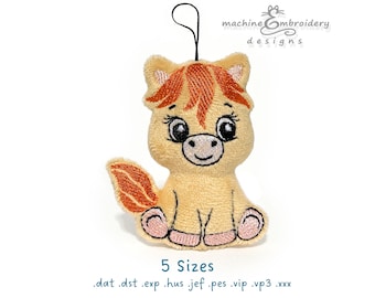 Horse Toy Machine Embroidery Design - DIY ITH Toy - 5 Sizes