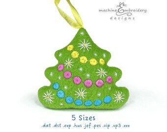 Christmas Tree Toy Machine Embroidery Design – ITH DIY Project (5 Sizes)