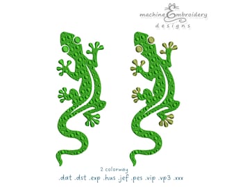 Lizard Machine Embroidery Design, Animal Embroidery (Digital Download)