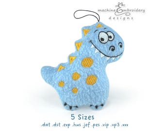 Dragon Toy Machine Embroidery Design - ITH DIY Toy (Instant Download)