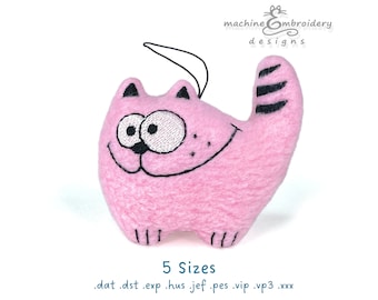 Cat Toy Machine Embroidery Design – ITH DIY Project (Digital Download)