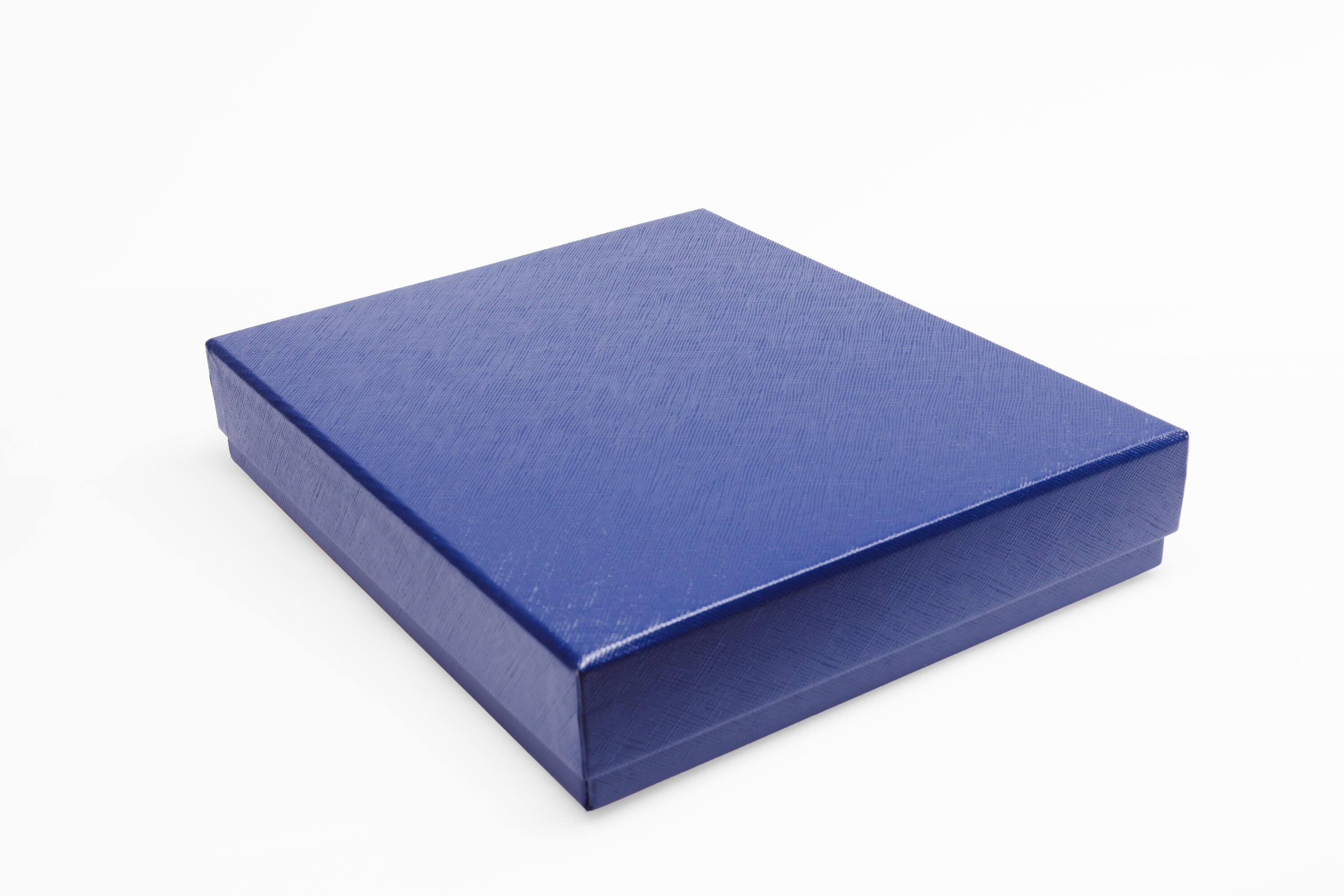 Blue Leather Jewelry Box: Necklace & Earring Gift Box - Etsy